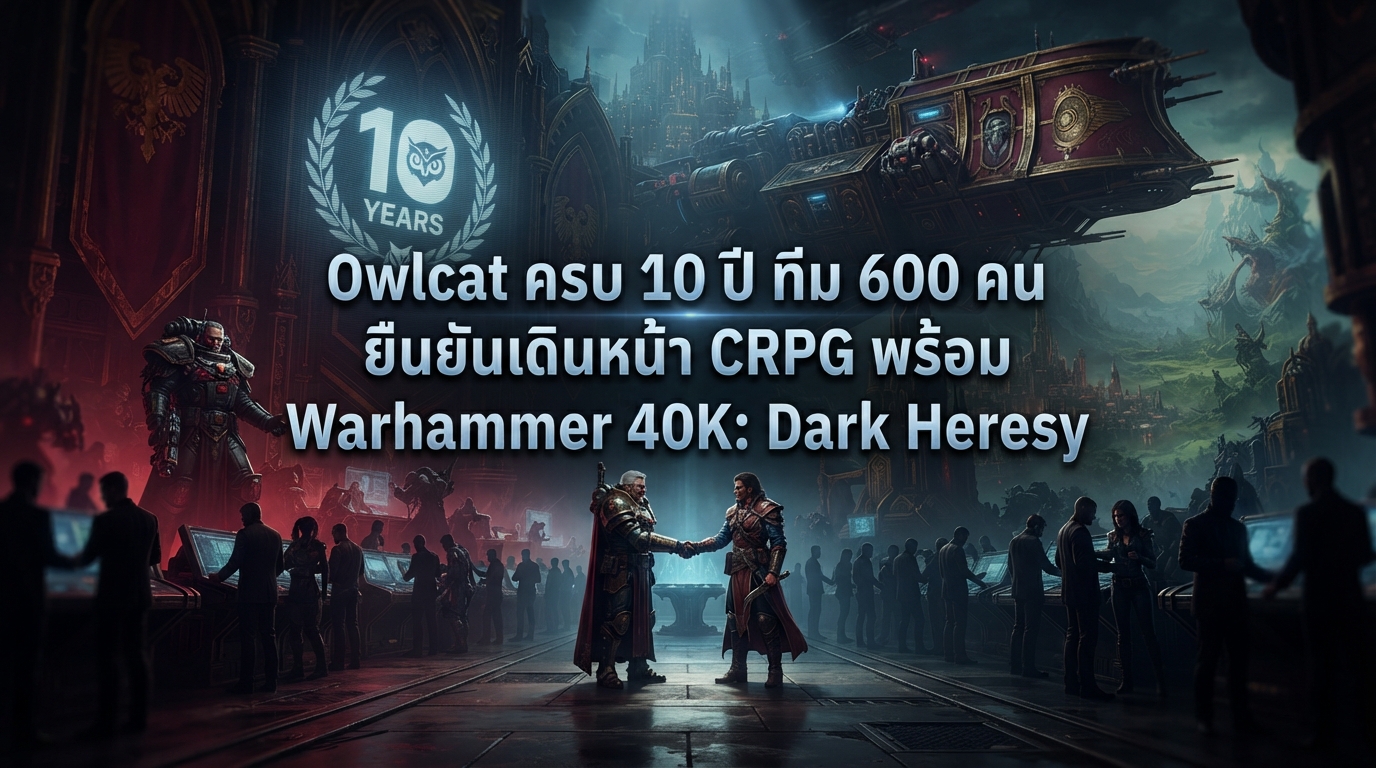 Owlcat ครบ 10 ปี ทีม 600 คน ยืนยันเดินหน้า CRPG พร้อม Warhammer 40K: Dark Heresy